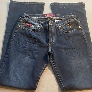 Baby Phat Dark Blue Boot Cut Jeans